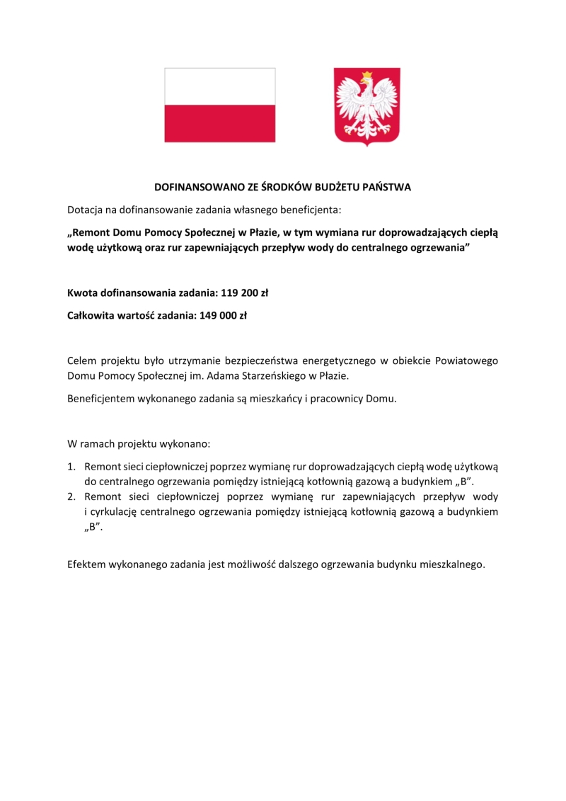 ogłoszenie o dotacji