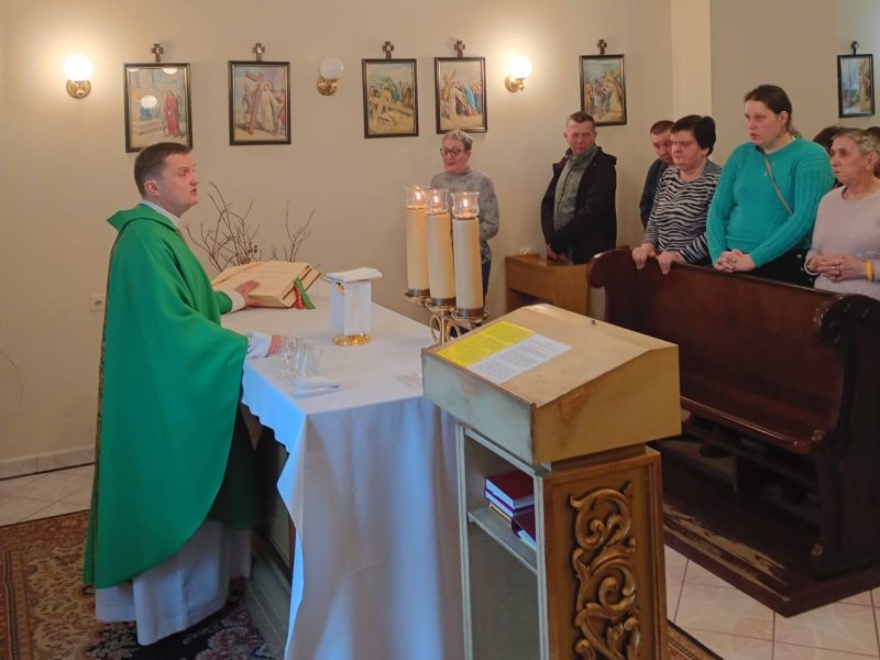 Msza Święta z mieszkańcami DPS