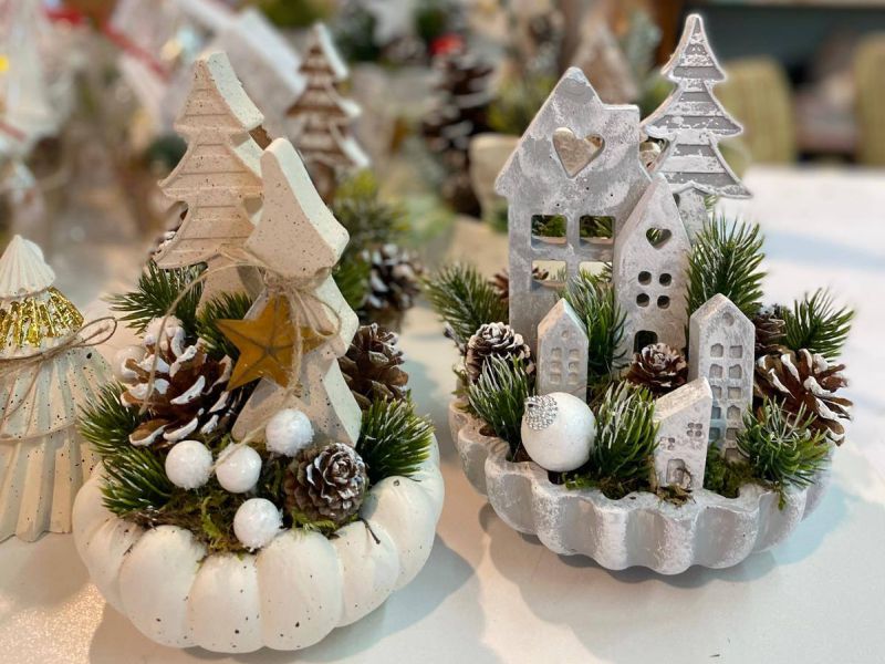 ozdoby świąteczne przekazane na kiermasz