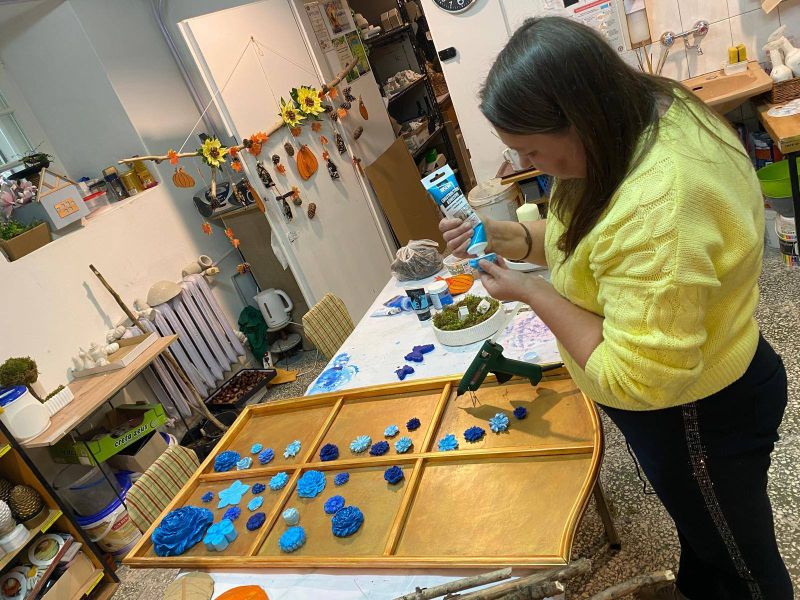 Pani Marika podczas pracy