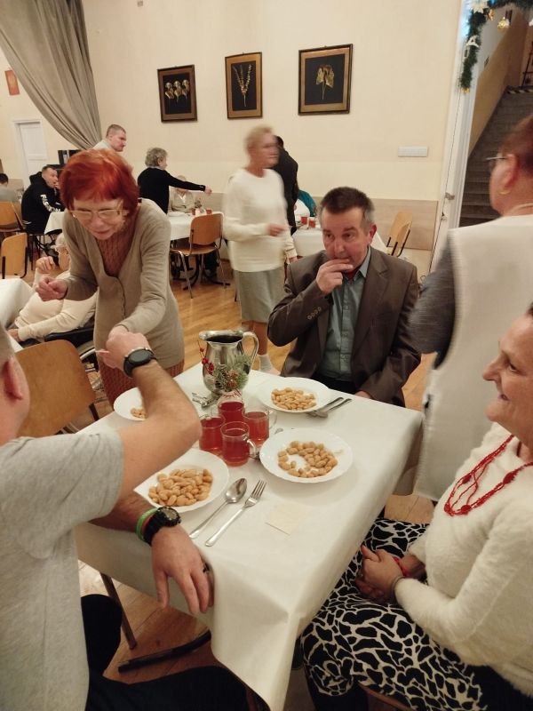 składanie życzeń - wigilia